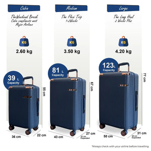 Hard Shell Luggage 8 Spinner Wheels Travel Suitcase-TruClothing