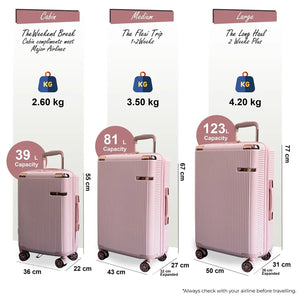 Hard Shell Luggage 8 Spinner Wheels Travel Suitcase-TruClothing
