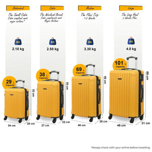 Hardshell Luggage Set 8 Spinner Wheels Suitcase-TruClothing