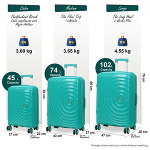 Lightweight 8 Spinner Wheels Expandable Hard Shell Luggage-TruClothing