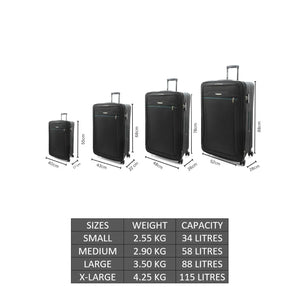 Lightweight Suitcase 4 Spinner Wheels Expandable Luggage-TruClothing