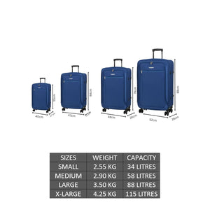 Lightweight Suitcase 4 Spinner Wheels Expandable Luggage-TruClothing