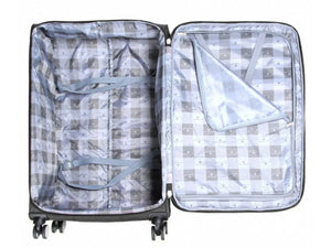 Soft Suitcase Dual 4-Wheel Spinners Expandable Luggage-TruClothing