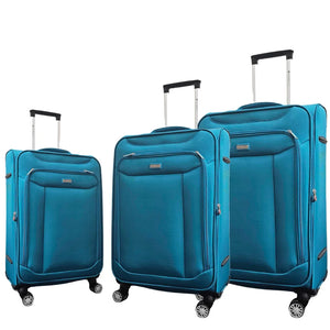 Soft Suitcase Dual 4-Wheel Spinners Expandable Luggage-TruClothing
