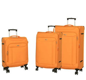 Soft Suitcase Dual 4-Wheel Spinners Expandable Luggage-TruClothing