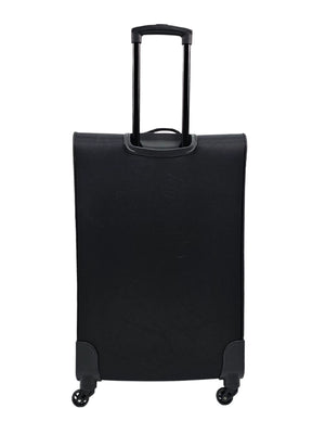 Soft Case Suitcase 4 Wheels Zipped Compartments-TruClothing