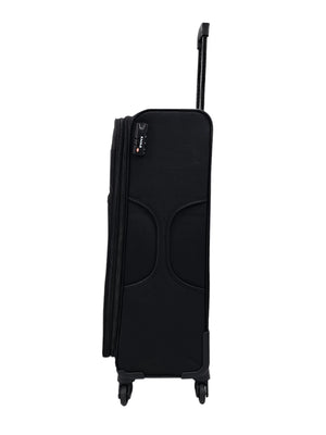 Soft Case Suitcase 4 Wheels Zipped Compartments-TruClothing