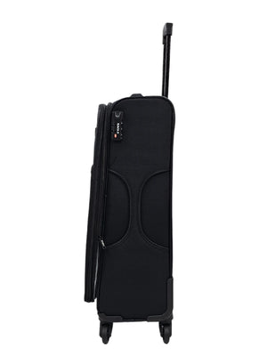 Soft Case Suitcase 4 Wheels Zipped Compartments-TruClothing