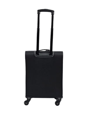 Soft Case Suitcase 4 Wheels Zipped Compartments-TruClothing