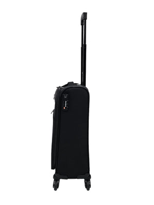 Soft Case Suitcase 4 Wheels Zipped Compartments-TruClothing