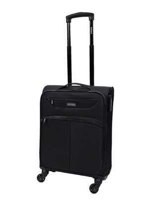 Soft Case Suitcase 4 Wheels Zipped Compartments-TruClothing