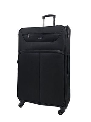 Soft Case Suitcase 4 Wheels Zipped Compartments-TruClothing