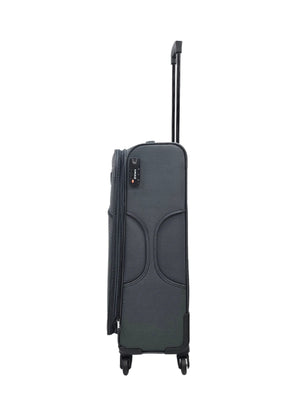 Soft Case Suitcase 4 Wheels Zipped Compartments-TruClothing