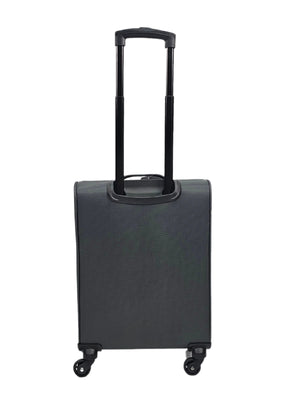 Soft Case Suitcase 4 Wheels Zipped Compartments-TruClothing