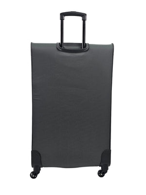 Soft Case Suitcase 4 Wheels Zipped Compartments-TruClothing