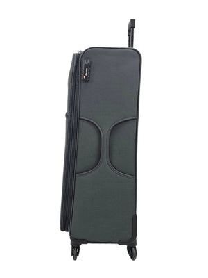 Soft Case Suitcase 4 Wheels Zipped Compartments-TruClothing