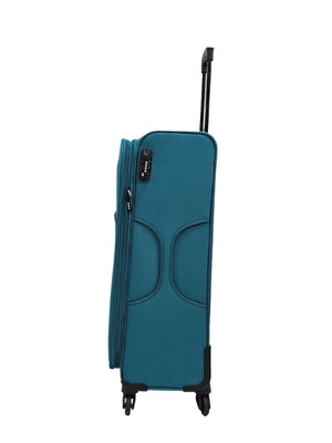 Soft Case Suitcase 4 Wheels Zipped Compartments-TruClothing