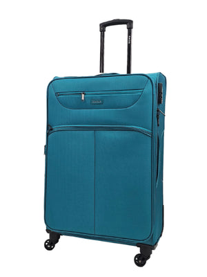 Soft Case Suitcase 4 Wheels Zipped Compartments-TruClothing