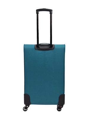 Soft Case Suitcase 4 Wheels Zipped Compartments-TruClothing
