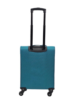 Soft Case Suitcase 4 Wheels Zipped Compartments-TruClothing