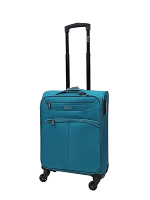 Soft Case Suitcase 4 Wheels Zipped Compartments-TruClothing