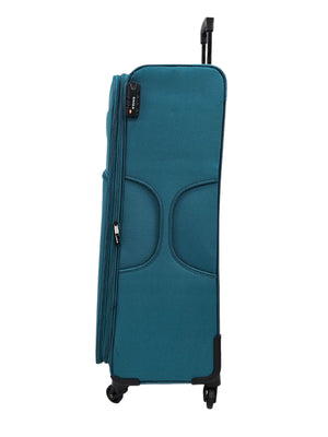 Soft Case Suitcase 4 Wheels Zipped Compartments-TruClothing