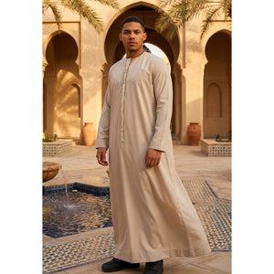 TT-001 - Men's Emirati Thobe Islamic Clothing String Tassel-TruClothing