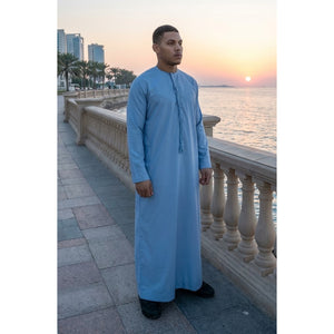 TT-001 - Men's Emirati Thobe Islamic Clothing String Tassel-TruClothing