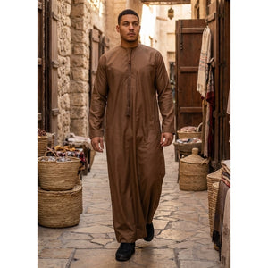 TT-001 - Men's Emirati Thobe Islamic Clothing String Tassel-TruClothing