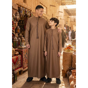 TT-001 - Men's Emirati Thobe Islamic Clothing String Tassel-TruClothing