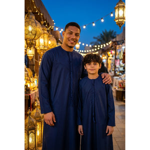 TT-001 - Men's Emirati Thobe Islamic Clothing String Tassel-TruClothing