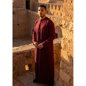 TT-001 - Men's Emirati Thobe Islamic Clothing String Tassel-TruClothing