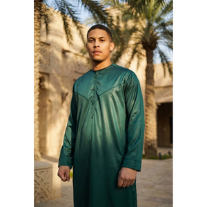 TT-002 - Men's Satin Emirati Thobe Islamic Clothing-TruClothing