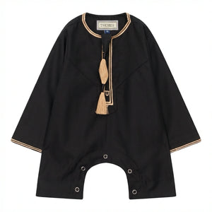 TT-003 - Baby Toddler Emirati Omani Gold Tassel Romper Thobe-TruClothing
