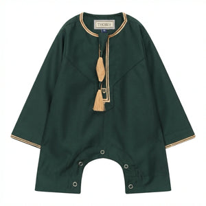 TT-003 - Baby Toddler Emirati Omani Gold Tassel Romper Thobe-TruClothing