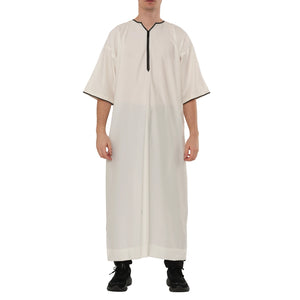TT-006 - Men's Emirati Omani Half Sleeve Thobe-TruClothing