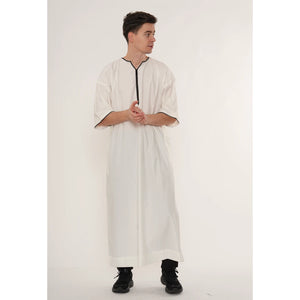 TT-006 - Men's Emirati Omani Half Sleeve Thobe-TruClothing