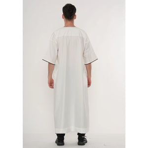 TT-006 - Men's Emirati Omani Half Sleeve Thobe-TruClothing