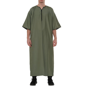 TT-006 - Men's Emirati Omani Half Sleeve Thobe-TruClothing