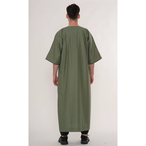 TT-006 - Men's Emirati Omani Half Sleeve Thobe-TruClothing