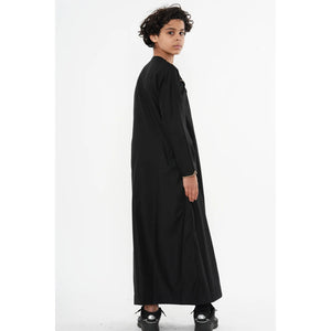 TT-007 - Boy's Emirati Omani Gold Embroidery Thobe-TruClothing