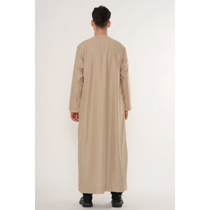TT-007 - Men's Emirati Omani Gold Embroidery Thobe-TruClothing