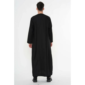 TT-007 - Men's Emirati Omani Gold Embroidery Thobe-TruClothing