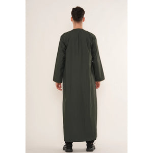 TT-007 - Men's Emirati Omani Gold Embroidery Thobe-TruClothing