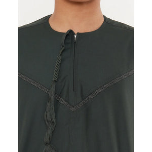 TT-008 - Boy's Emirati Omani Tassel Thobe-TruClothing