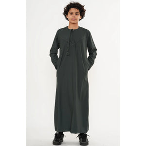 TT-008 - Boy's Emirati Omani Tassel Thobe-TruClothing