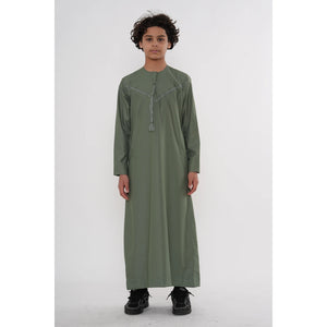 TT-008 - Boy's Emirati Omani Tassel Thobe-TruClothing