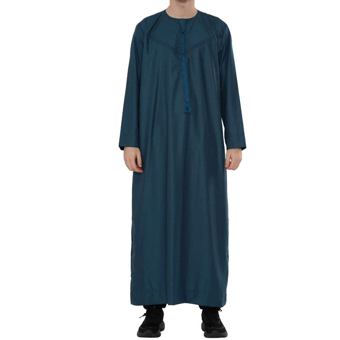 TT-008 - Men's Emirati Omani Arab Tassel Thobe-TruClothing