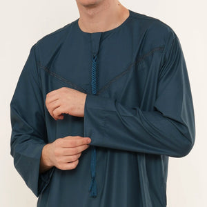 TT-008 - Men's Emirati Omani Arab Tassel Thobe-TruClothing