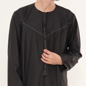 TT-008 - Men's Emirati Omani Arab Tassel Thobe-TruClothing